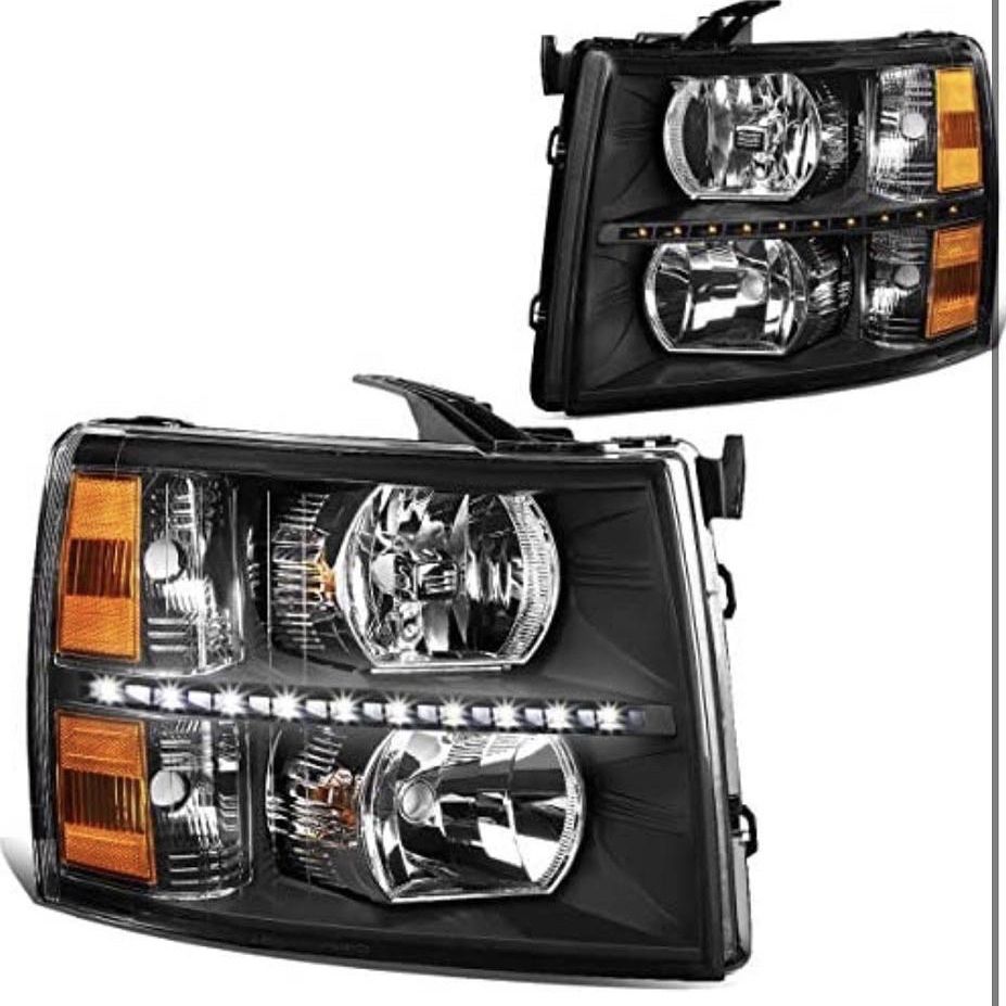 2007 To 2013 Chevrolet Silverado LED Headlights Luces Micas Calaveras Faros 
