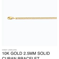 1 Gold  Cuban And  1 Silver Diamond Cut Rope Bracelets For Men Or Woman 