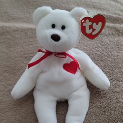TY Valentino Beanie Baby 1993 SUPER RARE 2nd Gen Tush Tag/3rd Gen Hang Tag, Mint Condition 