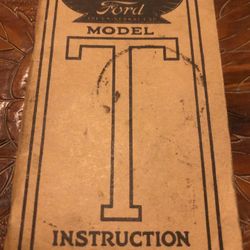 Vintage Model T Instruction Manual