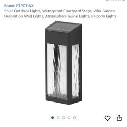 4 New Solar Outdoor Lights Waterproof Balcony $80