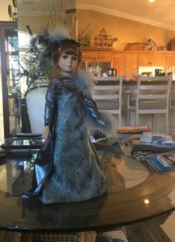 Fine porcelain doll 17”