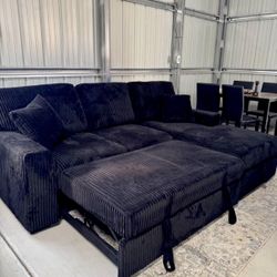 🛋️ NEW!! Sleeper Sofa W/USB AND Cupholders STILL IN BOX 📦 🛋️ 