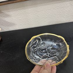 Vintage Mikasa Golden Goose Candy Dish