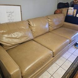 Bassett Leather Sofa 