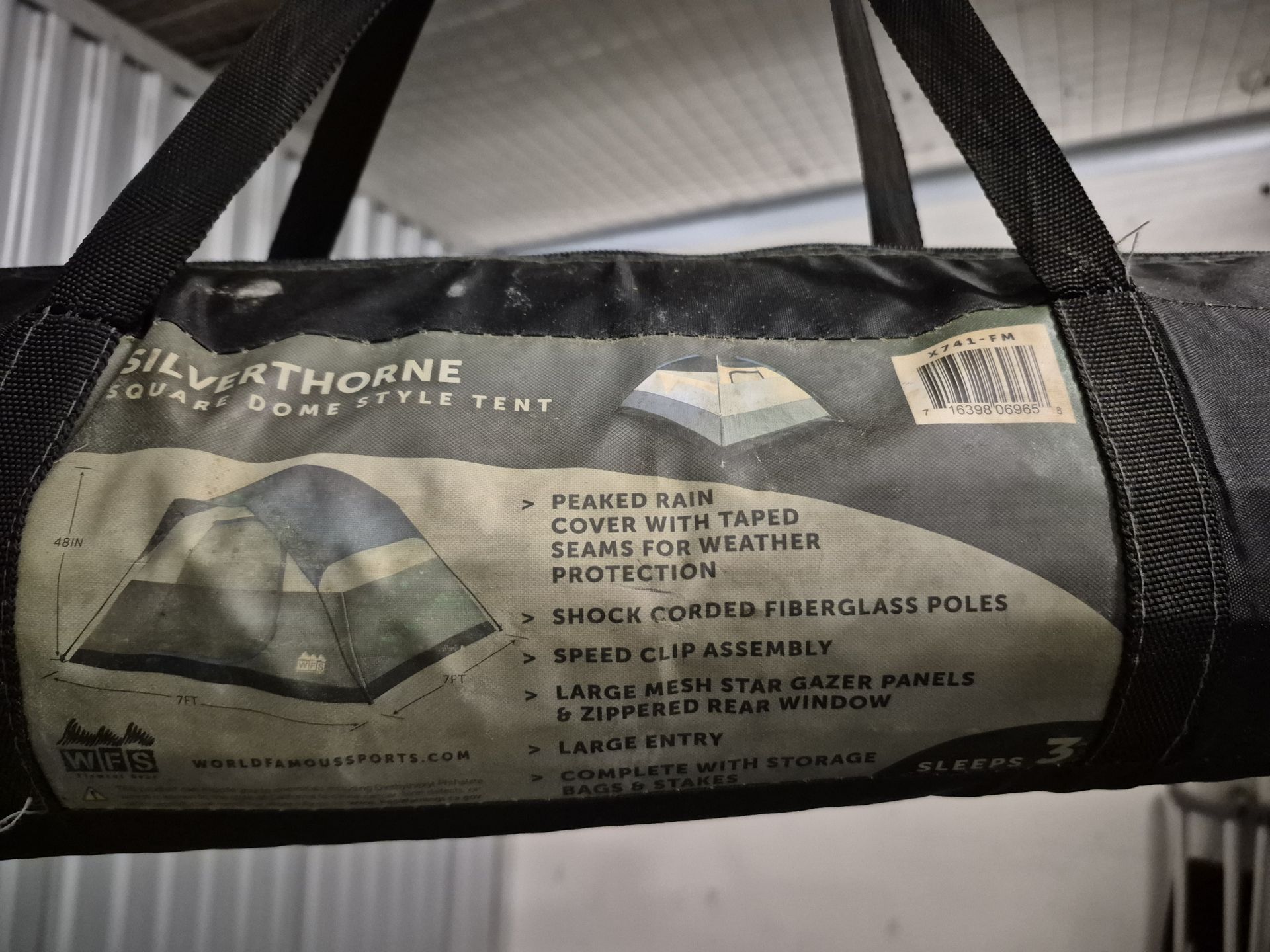 Silverthorne square domestyle tent.