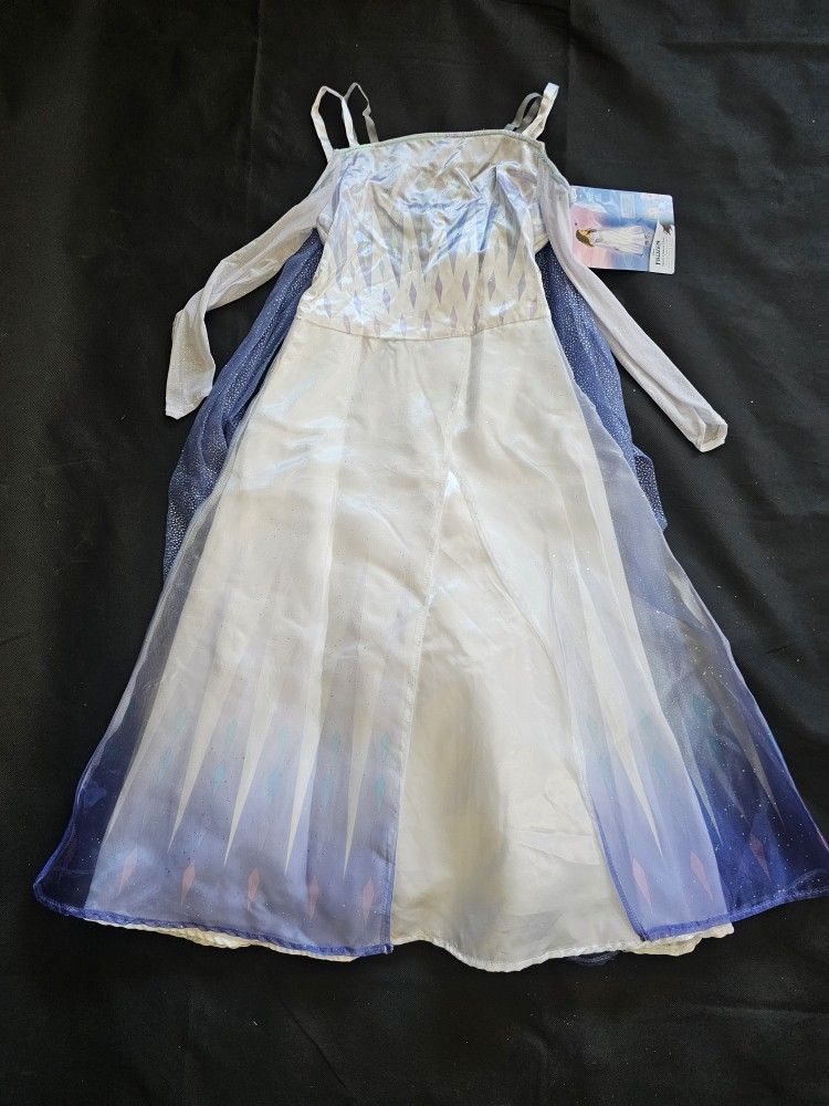 NWT Disney Frozen Girl's Snow Queen Elsa Halloween Dress-Up Costume Small 4-6X