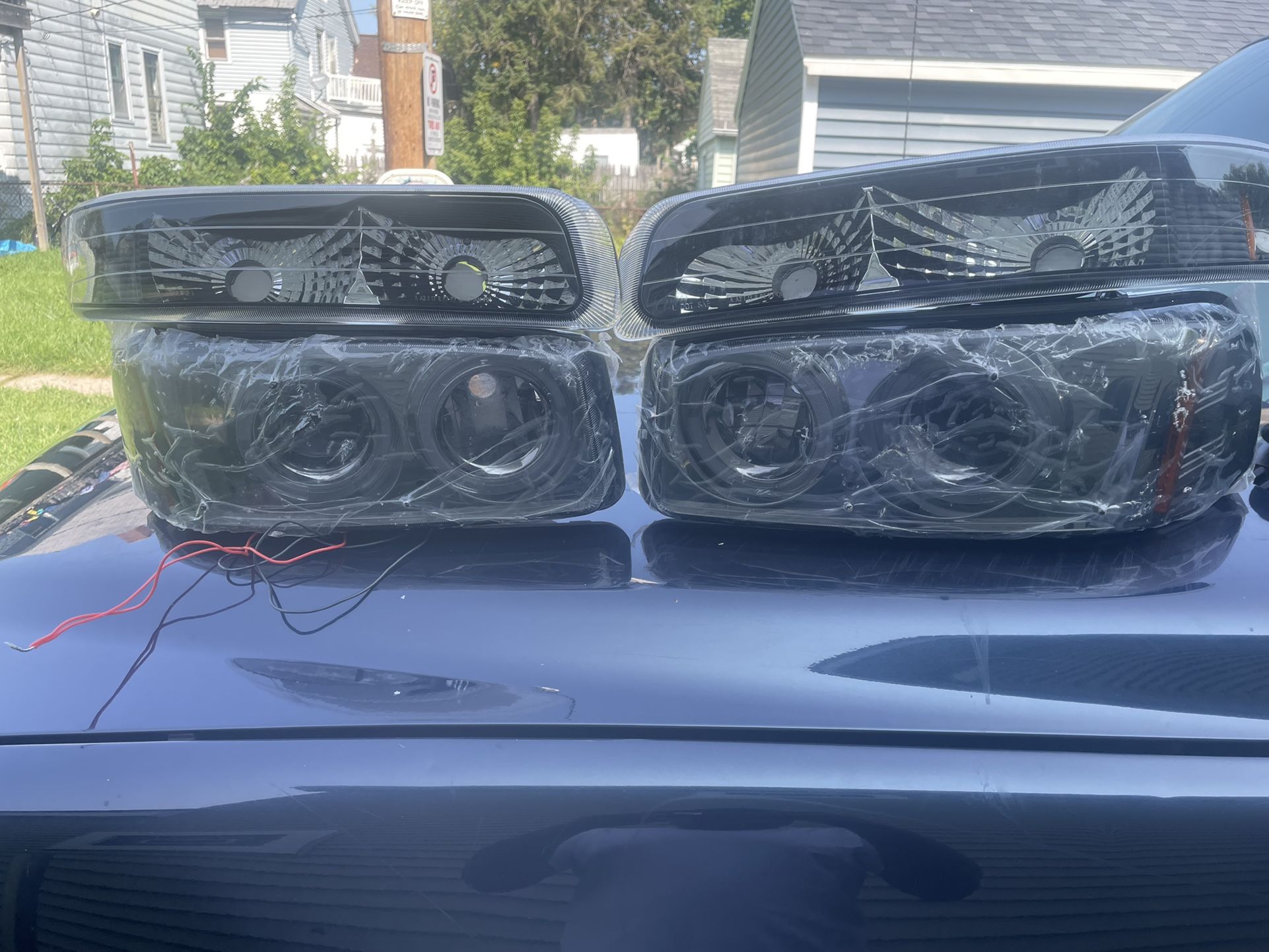 Brend New Halo Headlights For A Truck 