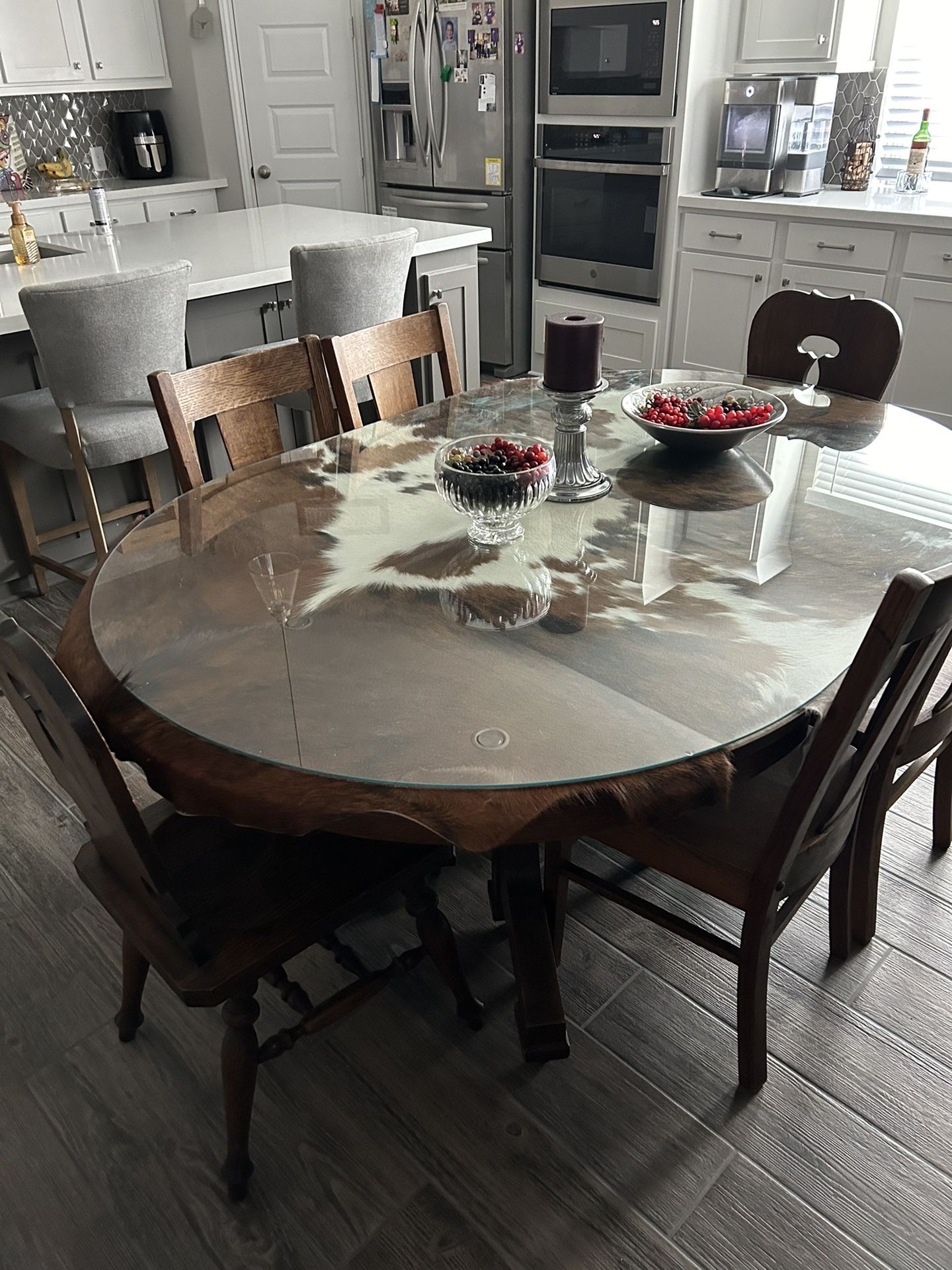 Antique Dining Table and Chairs