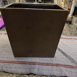 MCM Leather with Chrome waste can