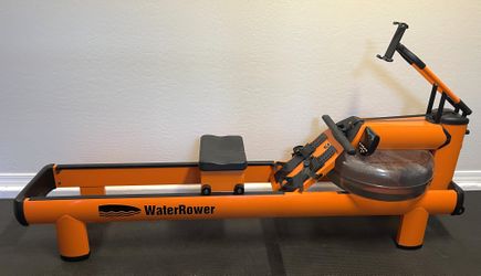 WaterRower M1 HiRise w/ S5 V Monitor Row Machine Exercise Gym Rowing Fitness Trainer Crossfit
