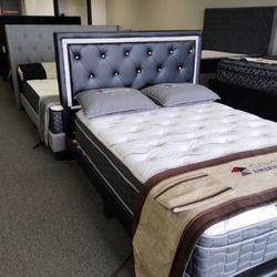 NEW TWIN FULL QUEEN KING SIZE BED WITH 11inch Promo MATTRESS AND BOXSPRING INCLUDING FREE DELIVERY 