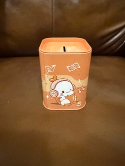 Cartoon character metal coin box for kids
