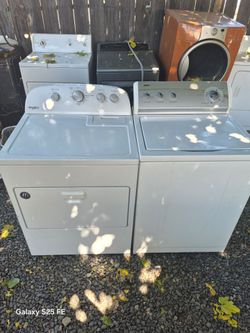 washer n electric dryer for sale 350 30 day waranty delivery available also do repairs