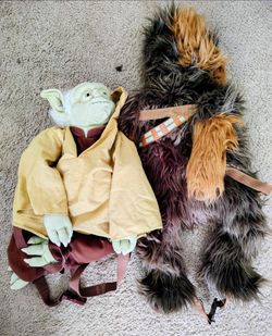 Star Wars Yoda & Chewbacca Plush Backpacks Set