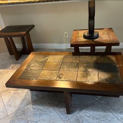 Coffee Table And 2 End Tables 