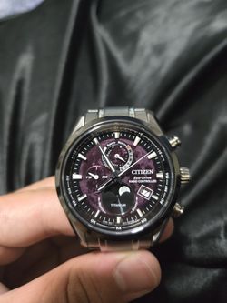 Citizen Tsuki-yomi A-T Eco-Drive Perpetual Red Dial Men's Watch