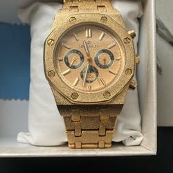 Gold Powder Coated “Juelen” Watch (New)
