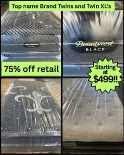 Twin XL Beautyrest Black, Stearns & Foster, Kluft, and more!