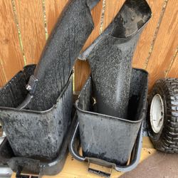 Craftsman LT1000 Spare Tire & Double Bagger Catcher NO MOWER Or Attachment bracket 