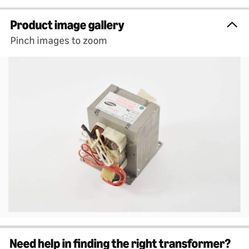 Samsung microwave oven “high voltage transformer” replacement part. Pick Up At 215/far Hills