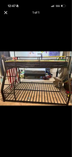 Metal Twin over Full Bunk Bed Frame