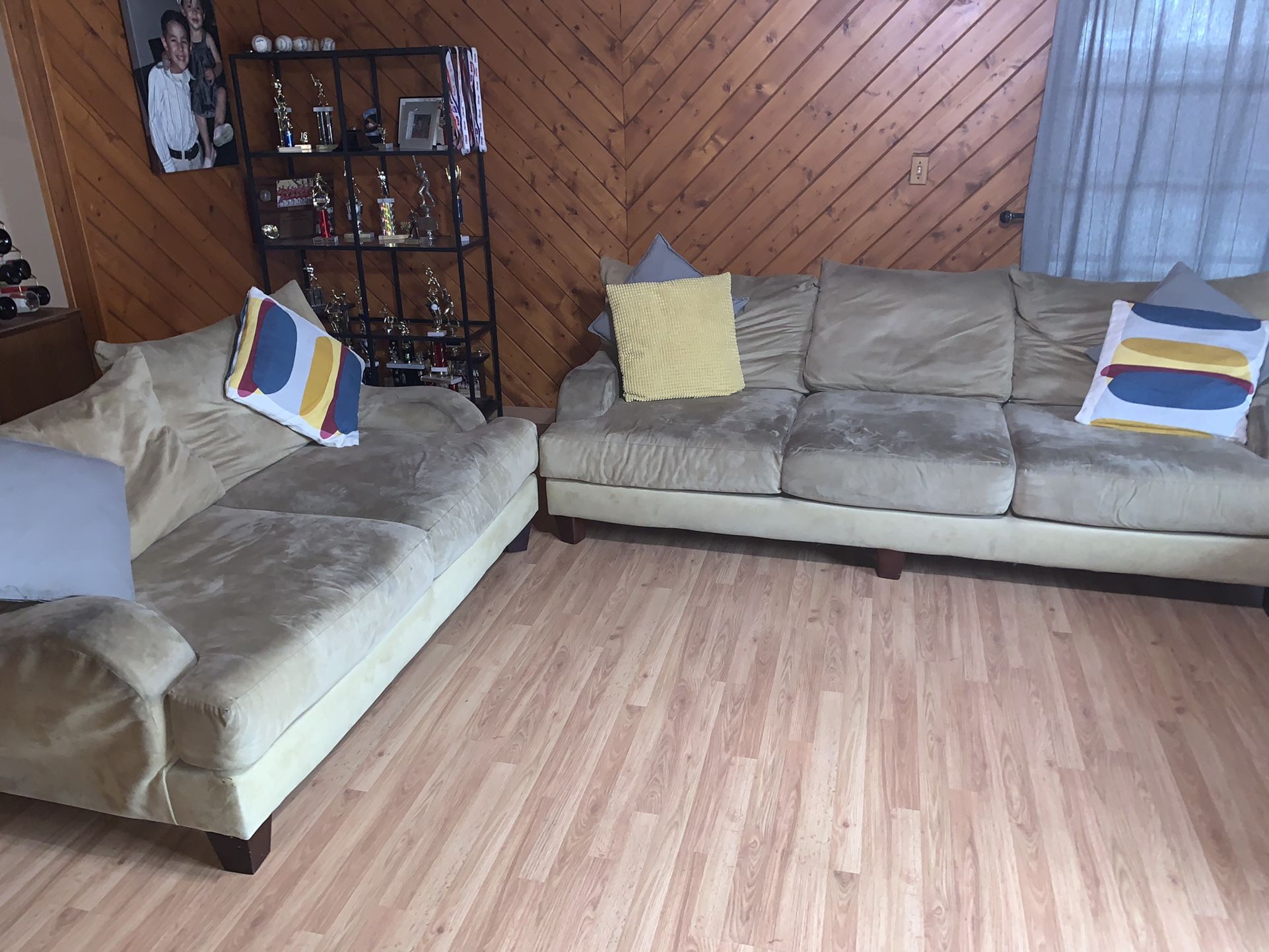 Dark Beige Sectional - 4 Pieces