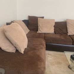 Sectional And Pillows Included