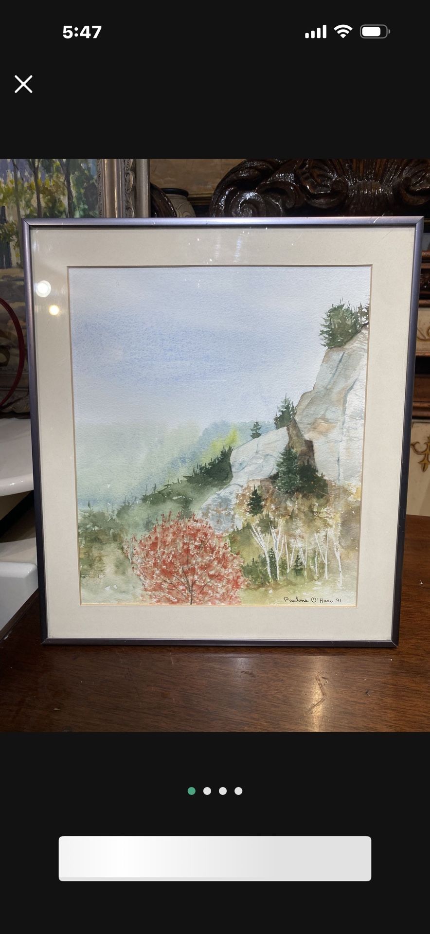 Vintage Water Colors Signed 16 By 14