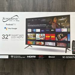 Super Sonic Smart WiFi LED HDTV 32 Class Android TV