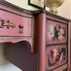 Vintage Pink Vanity