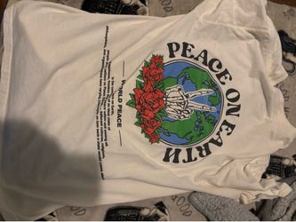 White peace on earth shirt