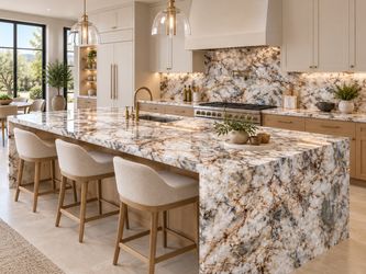 Aria Crystal Quartizte Kitchen Countertop
