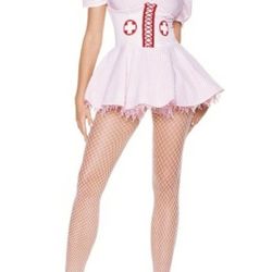 Candy Stripe Nurse Costume 