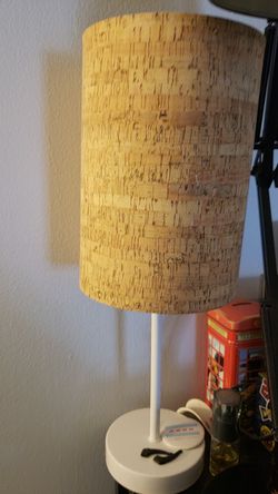 Cork desk lamp