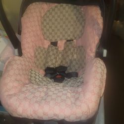Custom Gucci Carseat For Baby Girl