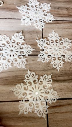 Christmas Large Snow Flakes Ornaments 