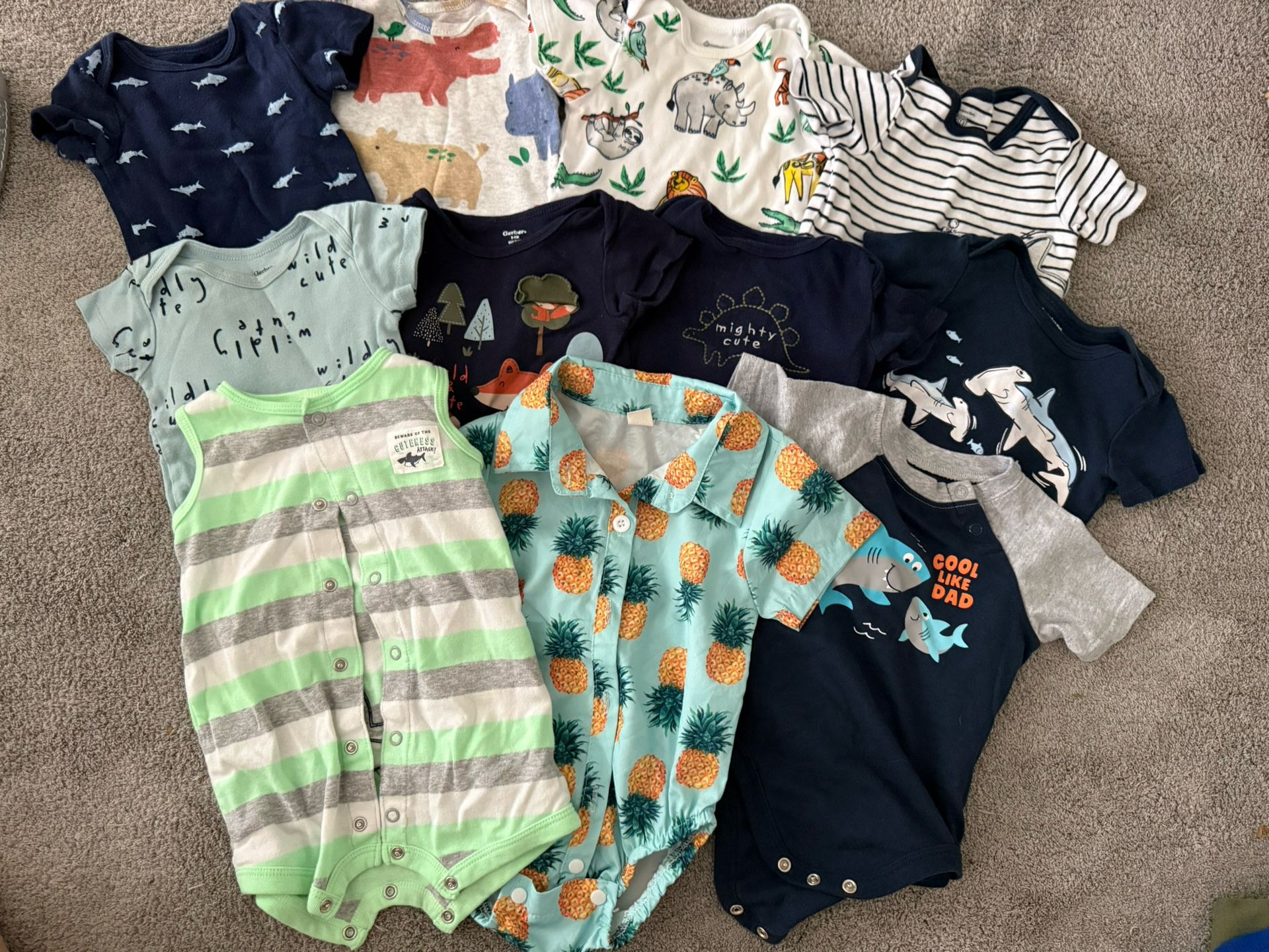 Baby Boy 6-9 Month Clothes. 32 Items For $30
