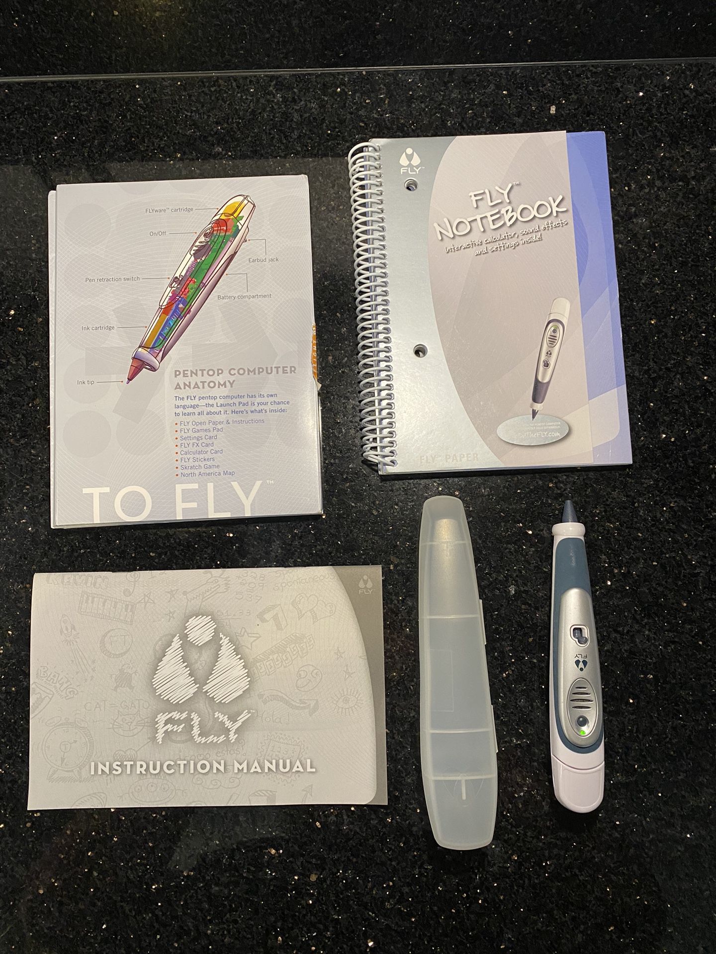 FLY Pentop Computer Kit: Pen with Case, Fly Notebook, Games & Instructions