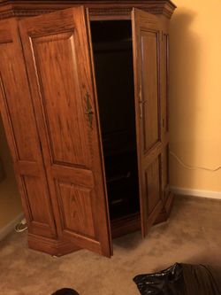 Oak armoire