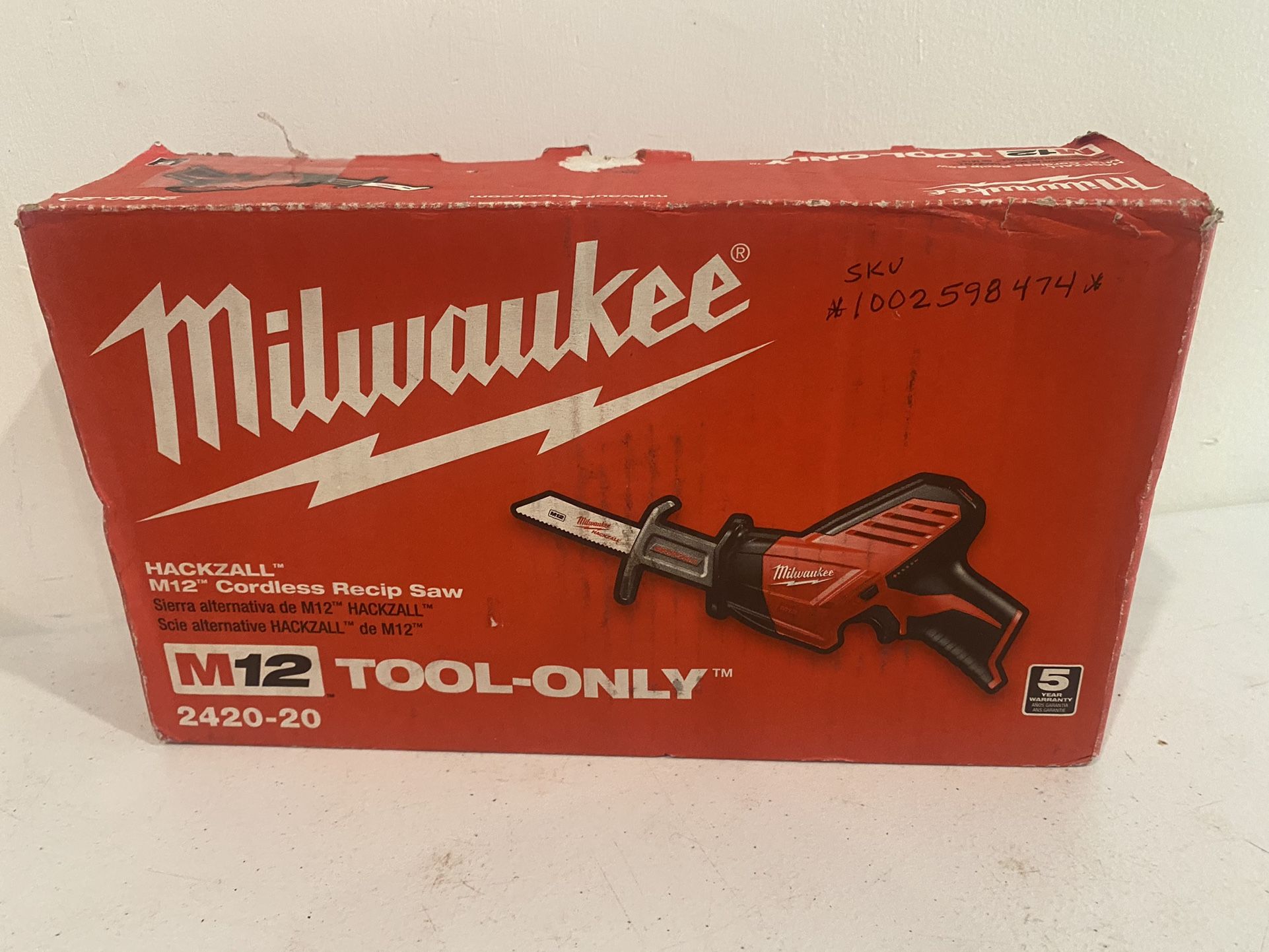 Milwaukee M12 12-Volt Lithium-Ion HACKZALL Cordless Reciprocating Saw (Tool-Only)