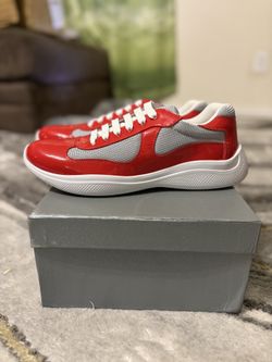 Authentic Red prada sneakers size 12 brand new with box never worn