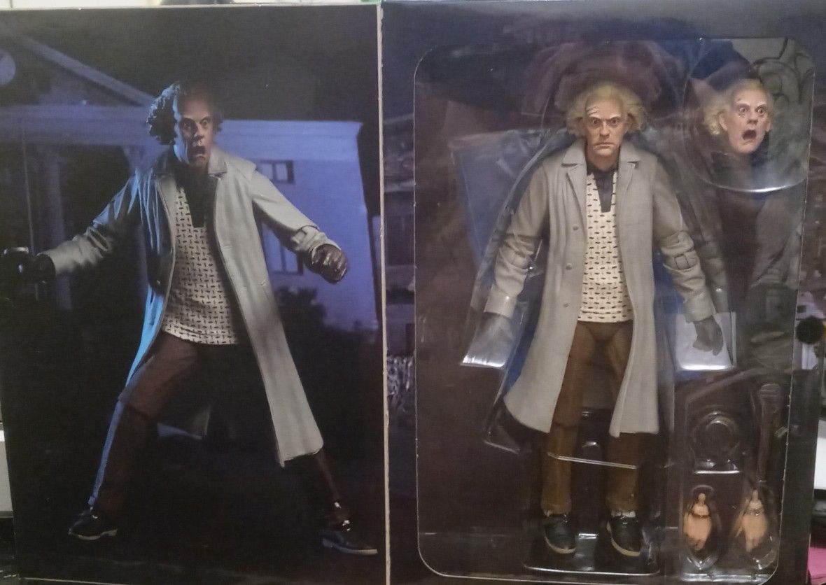 NECA - Back To The Future - Ultimate "Doc Brown" 7" Tall Action Figures -New-