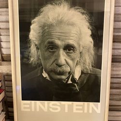 Einstein Vintage Framed Original Poster 