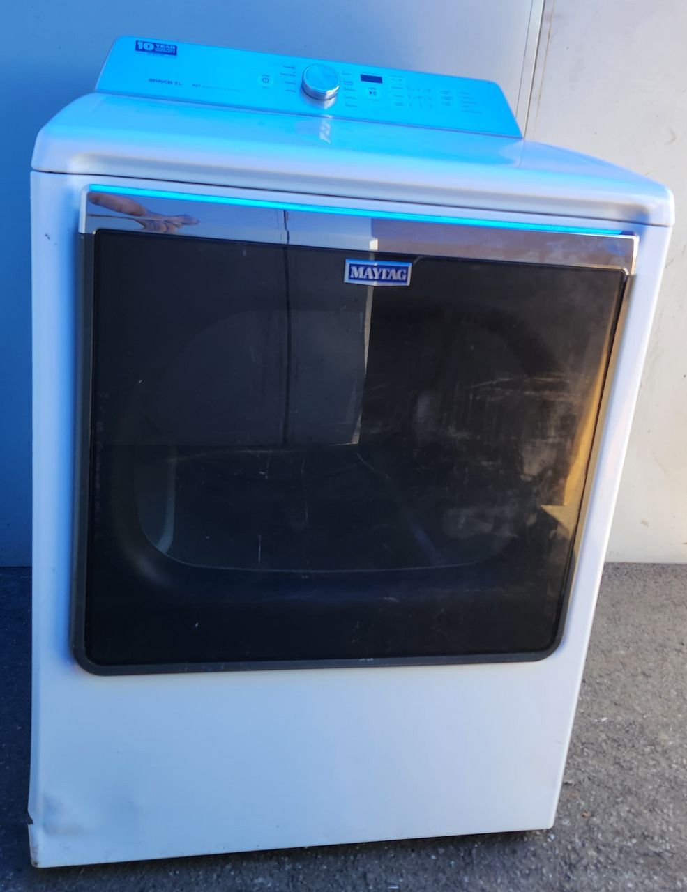 Refurbished MAYTAG OPL Front Load Gas Dryer – Model MGDB835DW4, Serial No. M90504406