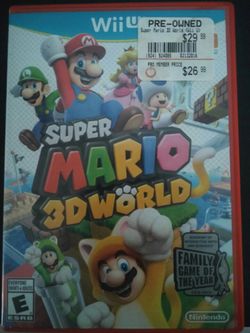 Super mario 3d world Wii u
