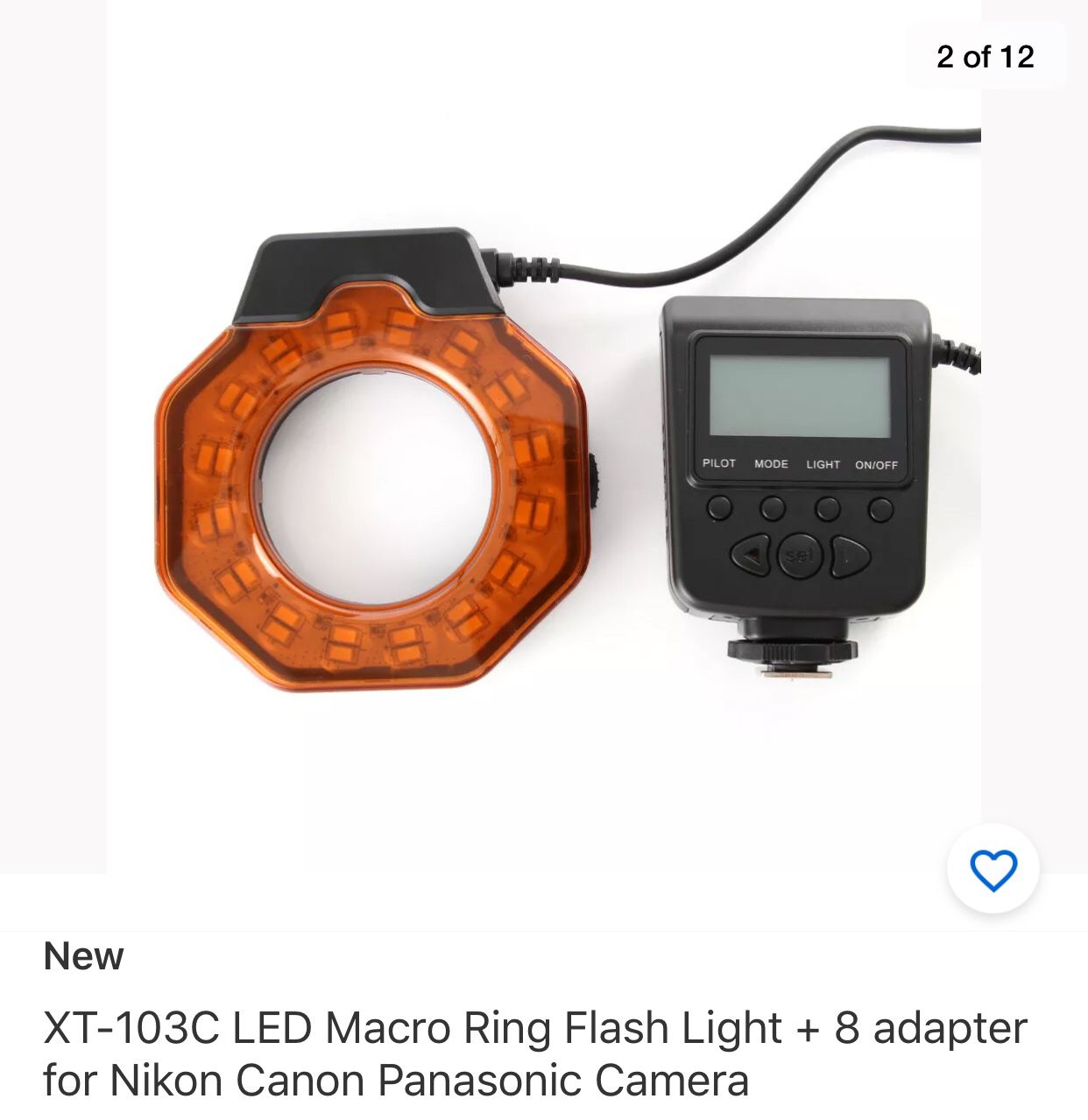 Macro led ring flash
