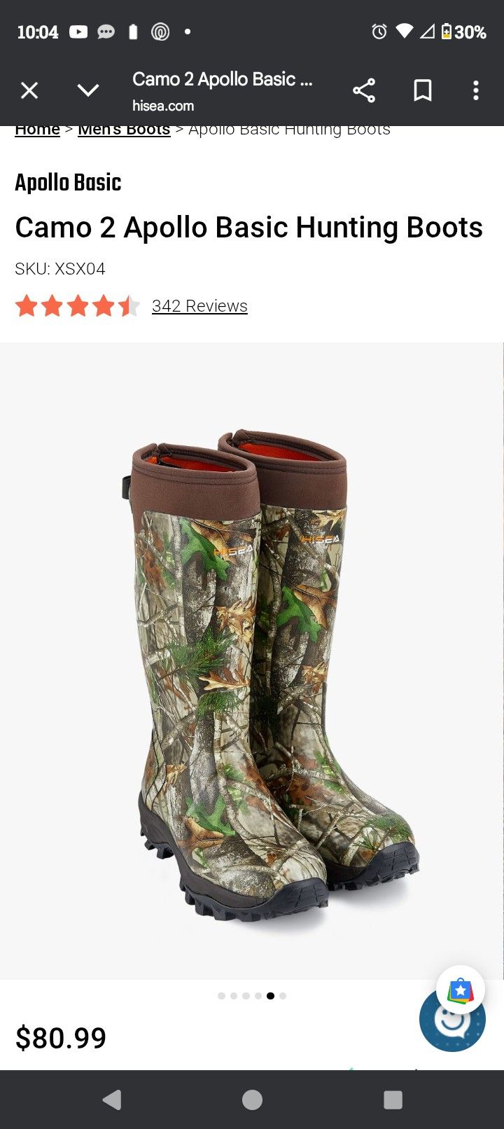 Camo 2 Apollo Hunting Boots