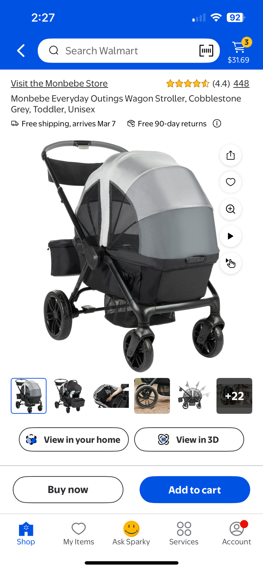 Monbebe wagon stroller