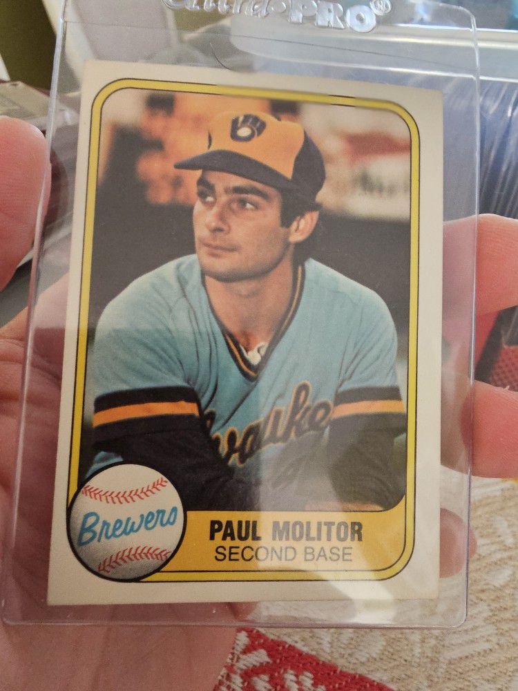 Paul Molitor '81 Fleer Baseball Card 